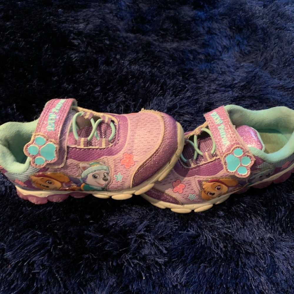 Light Purple Paw Patrol Tennis Shoes